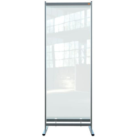 Nobo 1915552 bacheca magnetiche e accessori Grigio, Translucent (Nobo 1915552 Premium Plus Clear PVC Free Standing Protective Room Divider Screen 780x2060mm)