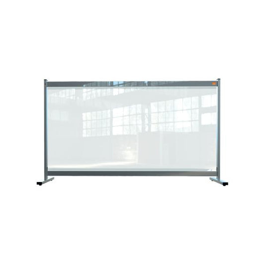 Nobo 1915548 bacheca magnetiche e accessori Grigio, Trasparente (Nobo 1915548 Premium Plus Clear PVC Protective Desk Divider Screen 1470x860mm)