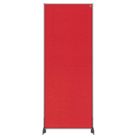 Nobo 1915514 divisor del espacio de trabajo Divisorio de escritura 400 x 1000 mm Rojo (Nobo 1915514 Red Impression Pro Desk Divider 400x1000mm) 