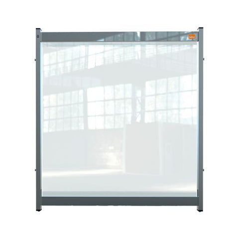 Nobo 1915550 divisore dello spazio di lavoro Divisorio da scrivania 750 x 40 mm (Nobo 1915550 Premium Plus Clear PVC Modular System Desk Divider Screen 750x820mm)