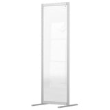 Nobo 1915517 bacheca magnetiche e accessori Grigio, Trasparente (Nobo 1915517 Premium Plus Floor Divider 600x1800mm Acrylic)