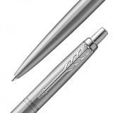 PARKER JOTTER PENNA A SFERA SFERA XL PUNTA MEDIA INCHIOSTRO BLU MONOCROM ACCIAIO CONFEZIONE REGALO