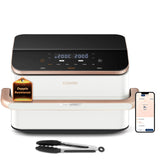 Cosori Heiluftfritteuse Dual Blaze Twinfry CAF-TF101S-WEUR (wei, 2.800 Watt, Korb 10 Liter / 2x 5 Liter) (CAF-TF101S-WEUR)