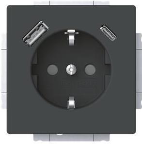 Busch-Jaeger SCHUKO Steckdose USB-A+C 20 EUCB2USBAC-885 (2CKA002011A6312)