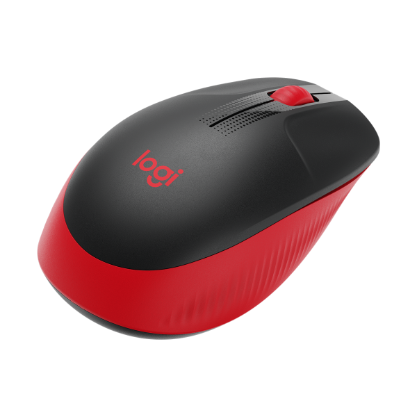 MOUSE LOGITECH "Wireless Mouse M190 " USB 1000 dpi 3 PULSANTI ROSSO 910-005908