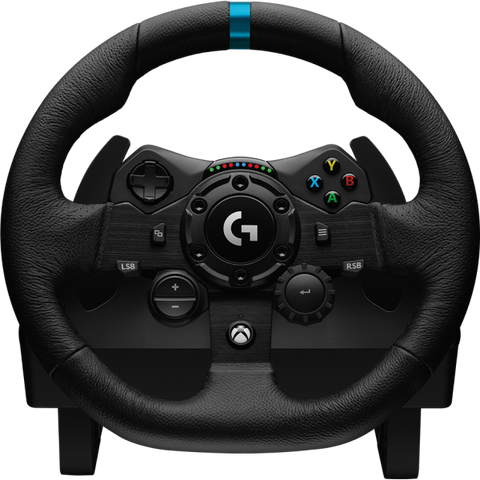 Logitech G G923 Sterzo + Pedali PC, Xbox 360 USB Nero