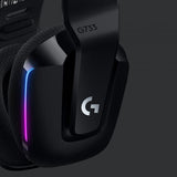 Auricolari con Microfono Gaming Logitech G733 Lightspeed Headset Nero