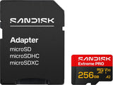 SanDisk microSDXC Extreme PRO 256 GB UHS-I bis 250 MB/s V30 A2 + SD-Adapter