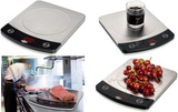 WEDO Elektronische Universalwaage Profi Steel Tragkraft: 10 kg, Farbe: silber/schwarz, LCD-Display, - 1 Stck (48 110054)