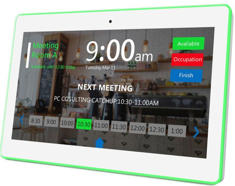 ALLNET Meetingraum RGB LED Tablet 13 Zoll RK3576 Android 16 und NFC/RFID Farbe schwarz (MeetTwo-130B)