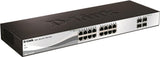 D-Link Web Smart DGS-1210-20 - Switch - 16 x 10/100/1000 + 4 x Gigabit SFP - Desktop, an Rack montierbar - AC 100/230 V