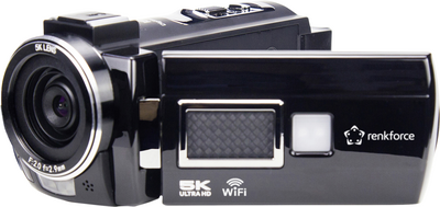 Renkforce RF-DV-200 Camcorder 5K 7.6 cm 3 Zoll 8 Megapixel Schwarz (RF-6442924)