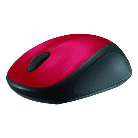 LOGITECH M235 MOUSE OTTICO WIRELESS ROSSO NERO