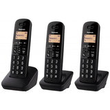 PANASONIC KX-TGB613JTB TRIO DECT 610 + 2 AGGIUNTIVI BLACK (NO VIVAVOCE)