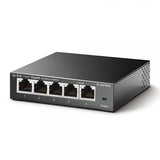 TP-LINK TL-SG105S SWITCH 5 PORTE GIGABIT ETHERNET NON GESTITO IN METALLO DESKTOP NERO