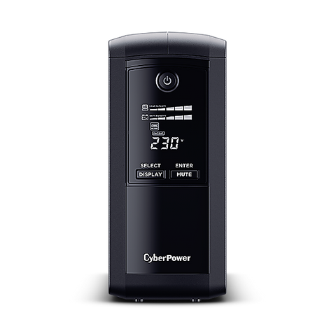 CyberPower VP1000EILCD gruppo di continuit [UPS] A linea interattiva 1 kVA 550 W 6 presa[e] AC (CYBERPOWER VP1000EILCD SOHO UPS 1000VA/550W; AVR Line-Interactive GreenPower Energy Saving Technology