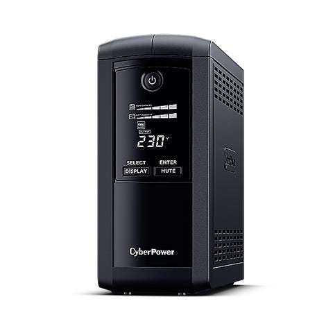 CyberPower VP1000EILCD gruppo di continuit [UPS] A linea interattiva 1 kVA 550 W 6 presa[e] AC (CYBERPOWER VP1000EILCD SOHO UPS 1000VA/550W; AVR Line-Interactive GreenPower Energy Saving Technology