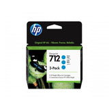 HP Confezione da 3 cartucce di inchiostro ciano originale DesignJet 712 da 29 ml (HP 712 3 PACK 29ML CYAN INK HP 712 3 PACK 29ML CYAN INK)