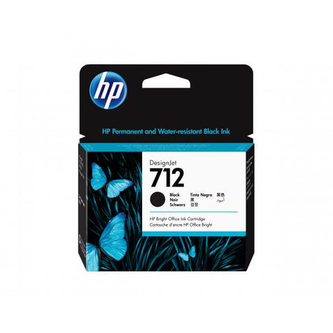 HP Cartuccia di inchiostro nero originale DesignJet 712 da 80 ml