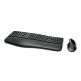 KENSINGTON PRO FIT ERGO WIRELESS KEYBOARD AND MOUSE SET TASTIERA + MOUSE 16.000DPI SENZA FILI BLUETOOTH 4.0 2.4 GHZ NERO