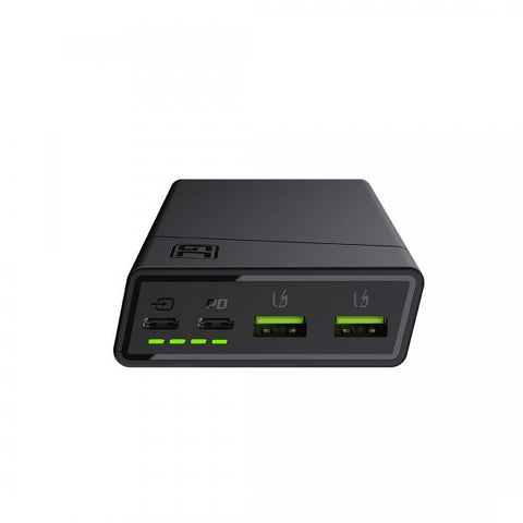 GREEN CELL POWER BANK POWERPLAY20 20.000MAH CON 2X USB-C 18W POWER DELIVERY E 2X USB QUICK CHARGE 3.0 BLACK