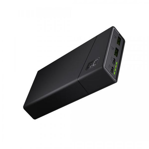 GREEN CELL POWER BANK POWERPLAY20 20.000MAH CON 2X USB-C 18W POWER DELIVERY E 2X USB QUICK CHARGE 3.0 BLACK