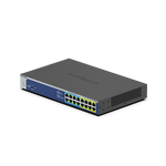 NETGEAR GS516UP Non gestito Gigabit Ethernet [10/100/1000] Supporto Power over Ethernet [PoE] Grigio (16-PORT GB UNMGD POE ++ SWITCH - 380 WATT ULTRA60)