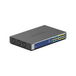 NETGEAR GS516UP Non gestito Gigabit Ethernet [10/100/1000] Supporto Power over Ethernet [PoE] Grigio (16-PORT GB UNMGD POE ++ SWITCH - 380 WATT ULTRA60)