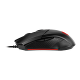 MSI CLUTCH GM08 MOUSE GAMING USB OTTICO 4.200 DPI ILLUMINAZIONE LED ROSSO COLORE NERO