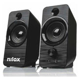 NILOX NXAPC02 COPPIA CASSE ACUSTICHE PER PC USB 6 W NERO