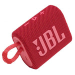 JBL GO 3 SPEAKER BLUETOOTH PORTATILE CASSA ALTOPARLANTE WIRELESS CON DESIGN COMPATTO RESISTENTE AD ACQUA E POLVERE IPX67 FINO A 5h DI AUTONOMIA USB ROSSO