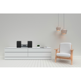 Kenwood M-918DAB-H set audio da casa Microsistema audio per la casa 10 W Alluminio, Nero