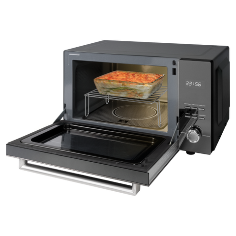 ProfiCook PC-MWG 1204 Superficie piana Microonde con grill 23 L 800 W Specchio, Acciaio inossidabile