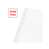 ESSELTE OFFICE BUSTE CON FORATURA UNIVERSALE IN PP RICICLATO 210X150 mm A5 TRASPARENTE CONF 100 Pz.