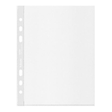 ESSELTE OFFICE BUSTE CON FORATURA UNIVERSALE IN PP RICICLATO 210X150 mm A5 TRASPARENTE CONF 100 Pz.