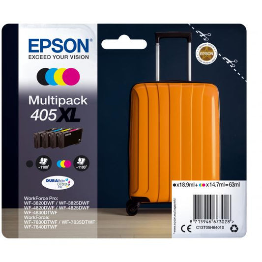 MULTIPACK EPSON 405XL C13T05H64010 4C TROLLEY X WF-3820DWF WF-3825DWF WF-4820DWF WF-4830DTWF WF-3640DTWF WF-7830DTWF WF-7840DTWF