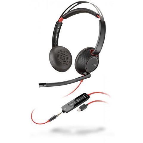 POLY Blackwire 5220 Cuffia Padiglione auricolare USB tipo-C Nero