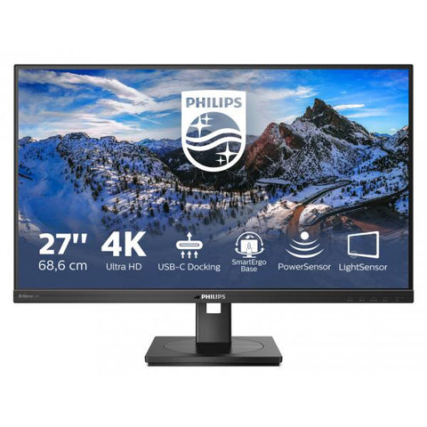Philips 279P1/00 LED display 68,6 cm [27] 3840 x 2160 Pixel 4K Ultra HD Nero (27 279P1/00 Monitor - 27 Black LCD Monitor 4K UHD Height Adjustable DisplayPort USB and HDMI)