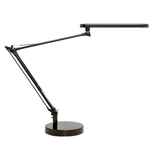 UNILUX MAMBOLED LAMPADA DA TAVOLO A LED 7 W INTERRUTTORE ON-OFF SOTTO LA CALOTTA MODERNA CLASSE ENERGETICA A+ PER CAMERETTA SCRIVANIE UFFICIO CASA COLORE NERO