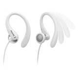 PHILIPS AURICOLARI SPORTIVI CON MICROFONO IPX2 JACK 3.5MM BIANCO