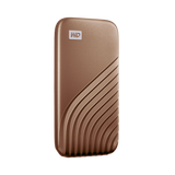 WESTERN DIGITAL MY PASSPORT WDBAGF0020BGD SSD 2.000GB ESTERNO PORTATILE USB-C 3.2 GEN 2 VELOCITA DI LETTURA 1050 MB/S VELOCITA DI SCRITTURA 1000 MB/S ORO
