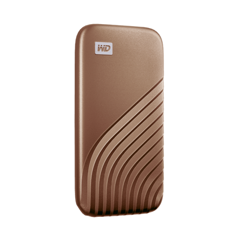 WESTERN DIGITAL MY PASSPORT WDBAGF0020BGD SSD 2.000GB ESTERNO PORTATILE USB-C 3.2 GEN 2 VELOCITA DI LETTURA 1050 MB/S VELOCITA DI SCRITTURA 1000 MB/S ORO