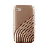 WESTERN DIGITAL MY PASSPORT WDBAGF0020BGD SSD 2.000GB ESTERNO PORTATILE USB-C 3.2 GEN 2 VELOCITA DI LETTURA 1050 MB/S VELOCITA DI SCRITTURA 1000 MB/S ORO