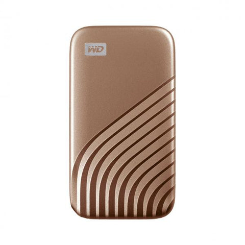 WESTERN DIGITAL MY PASSPORT WDBAGF0020BGD SSD 2.000GB ESTERNO PORTATILE USB-C 3.2 GEN 2 VELOCITA DI LETTURA 1050 MB/S VELOCITA DI SCRITTURA 1000 MB/S ORO