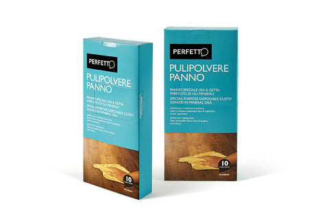 PERFETTO PANNOPOLVERE USA E GETTA 45X30 CM GIALLO CONF 10 Pz.