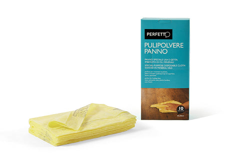 PERFETTO PANNOPOLVERE USA E GETTA 45X30 CM GIALLO CONF 10 Pz.