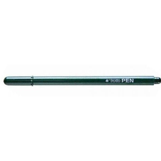 TRATTO TRATTO PEN PENNA PUNTA IN FIBRA CONICA 0.5 mm VERDE BOSCO CONF 12 Pz.