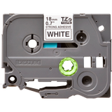 BROTHER TZES241 NASTRO ADESIVO PER STAMPANTI TERMICHE BROTHER 18MM X 8MT COLORE BIANCO STAMPA NERO