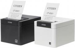 Citizen CT-E301 - Belegdrucker - zweifarbig (monochrom) - Thermodirekt - Rolle (7,95 cm), Rolle (5,75 cm) - 203 dpi - bis zu 250 mm/Sek. - USB 2.0 - Cutter - Schwarz (CTE301XXEBX)
