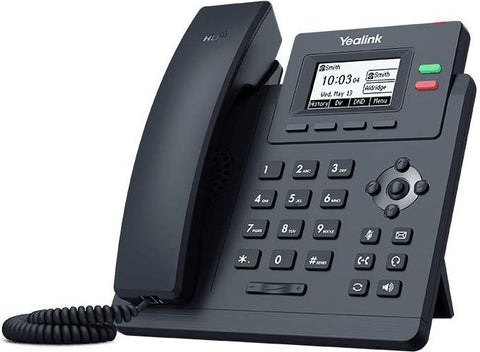 Yealink SIP-T31G - VoIP-Telefon mit Rufnummernanzeige - fnfwegig Anruffunktion - SIP, SIP v2, SRTP - 2 Leitungen - Classic Gray (1301044)